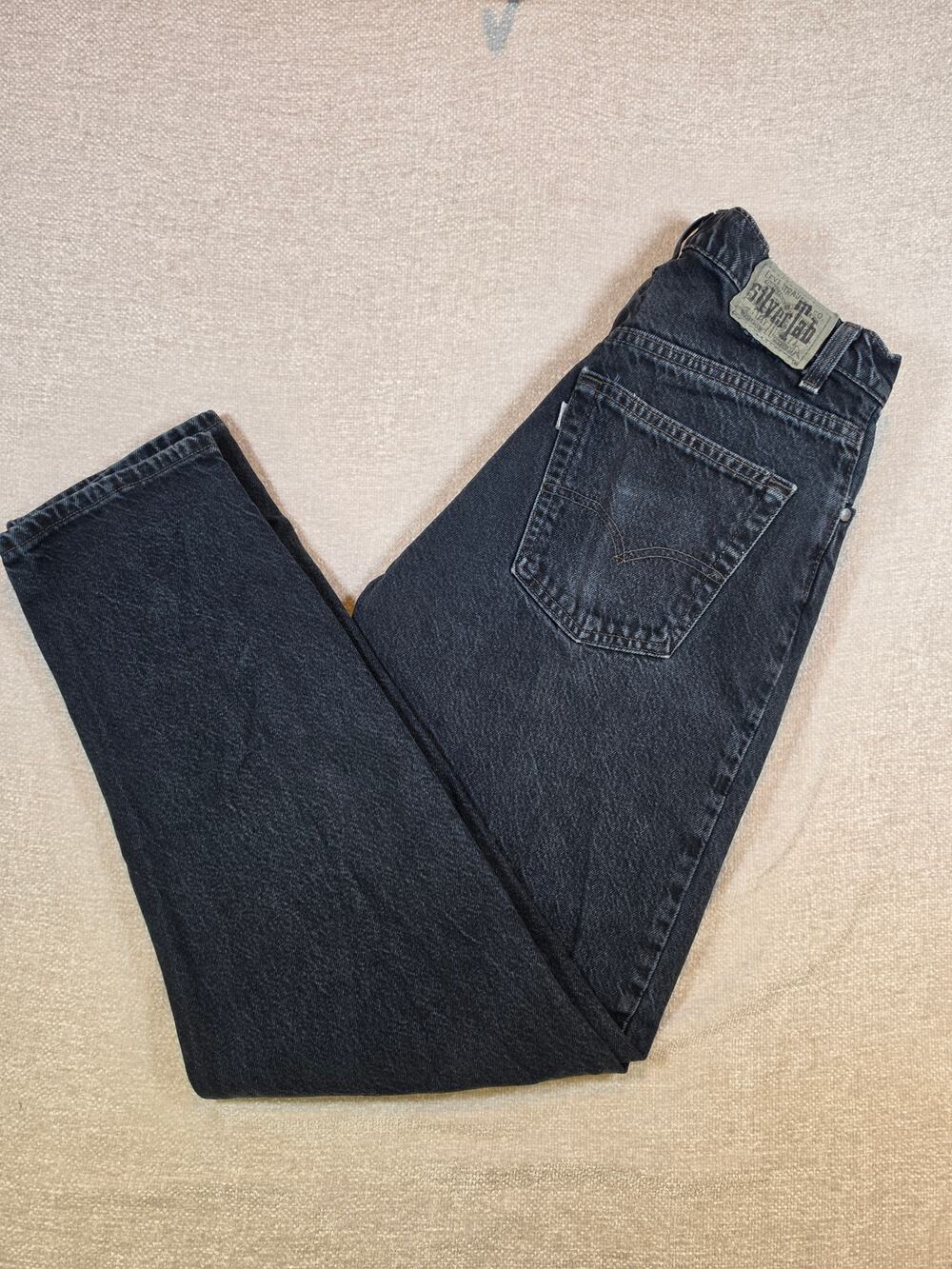 Levi's Vintage 549 SilverTab Loose Fit Jeans Black Denim Made in USA Men 32x32
